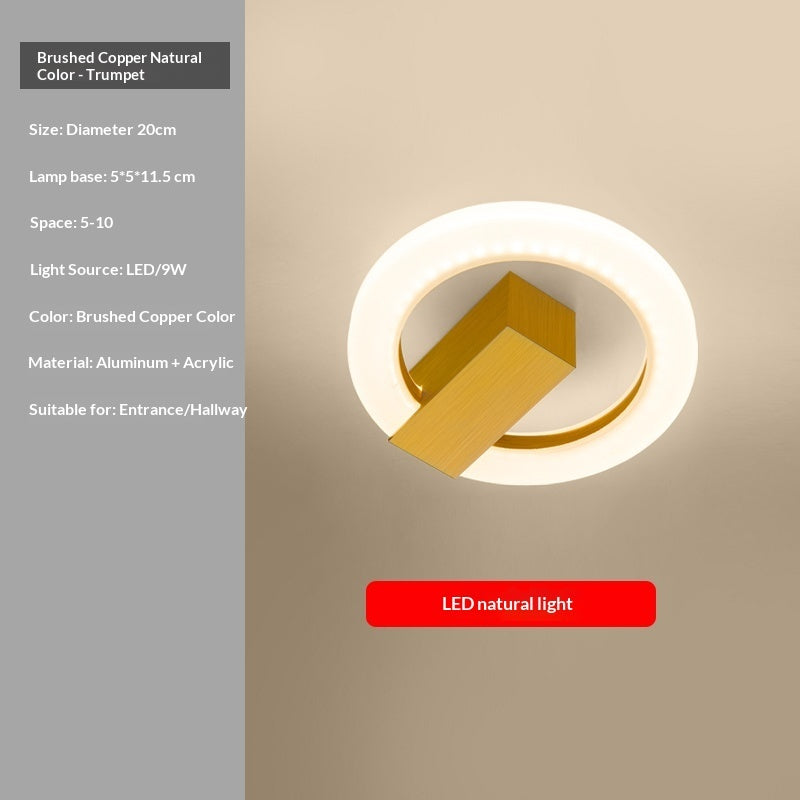 Postmodern LED Round Ceiling Light – Nordic Entryway Style