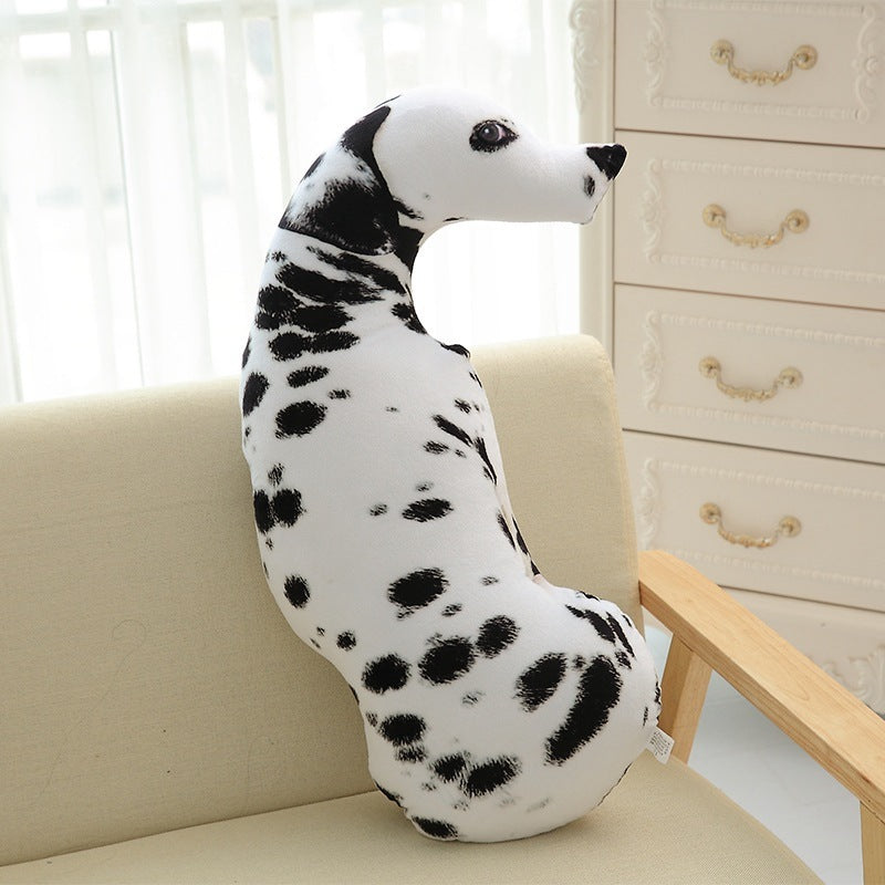 Funny 3D Dog Print Throw Pillow – Cute Plush Cushion Decor