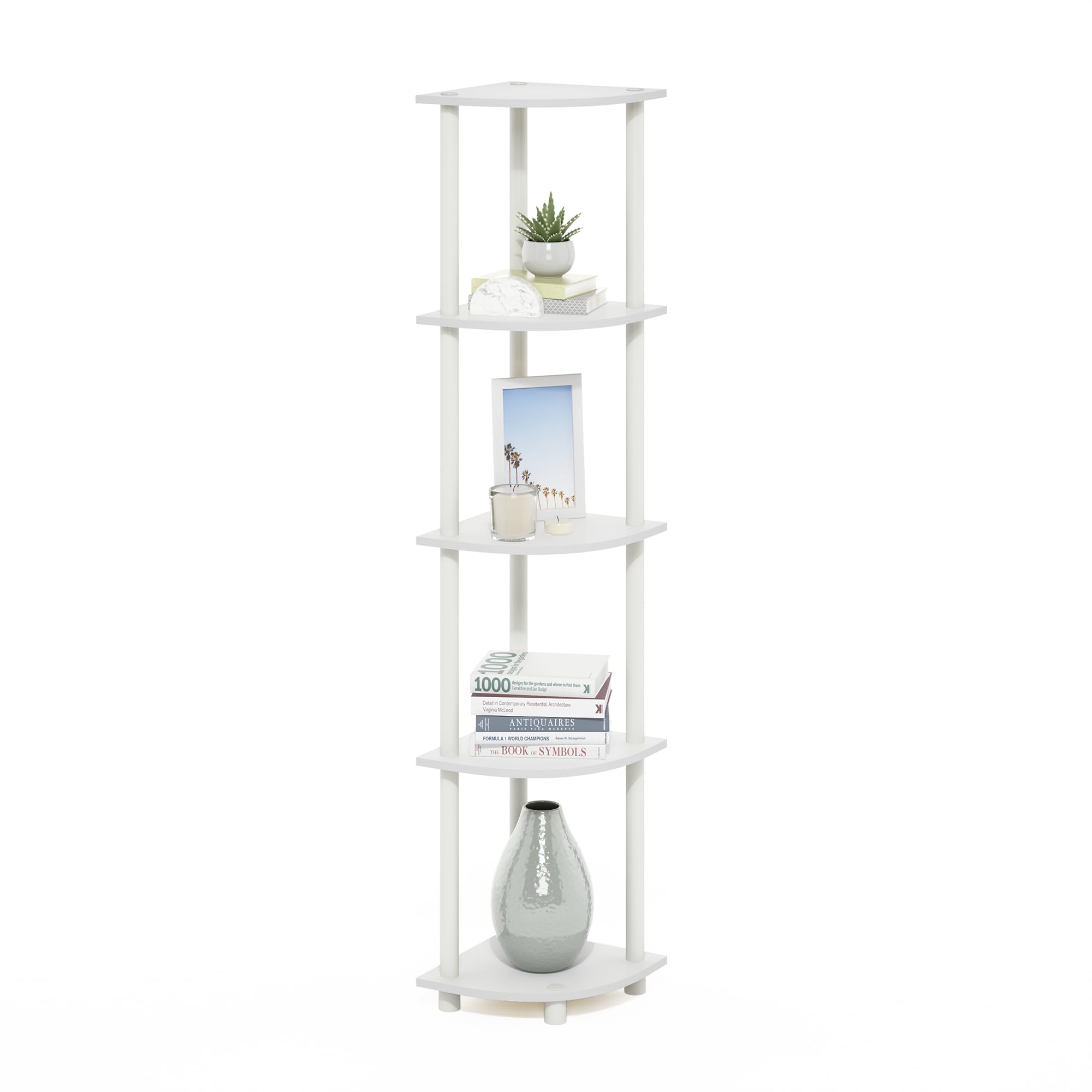 Furinno Turn-N-Tube 5 Tier Corner Display