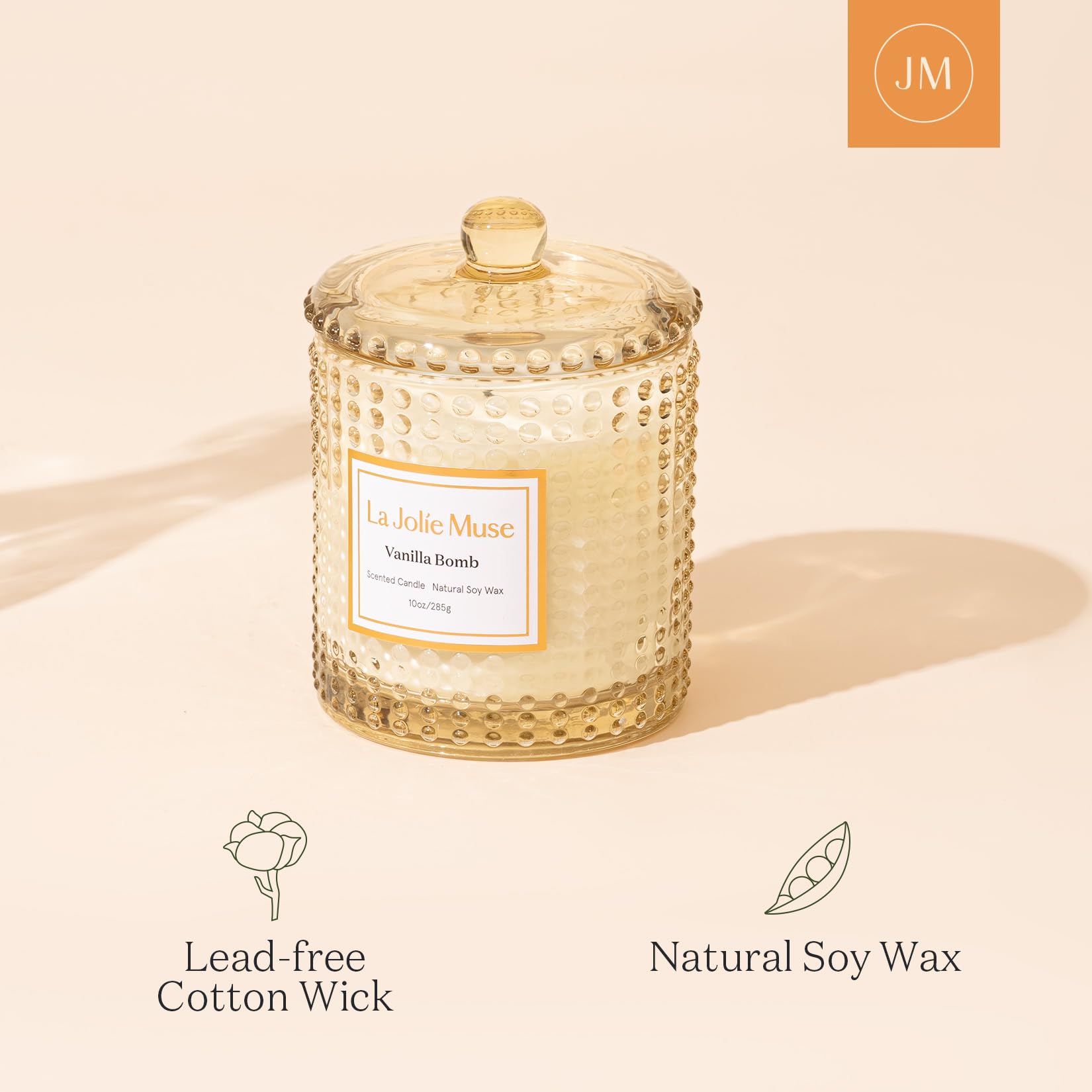 LA JOLIE MUSE Fall Candle | Sahara Amber Candles – Bergamot