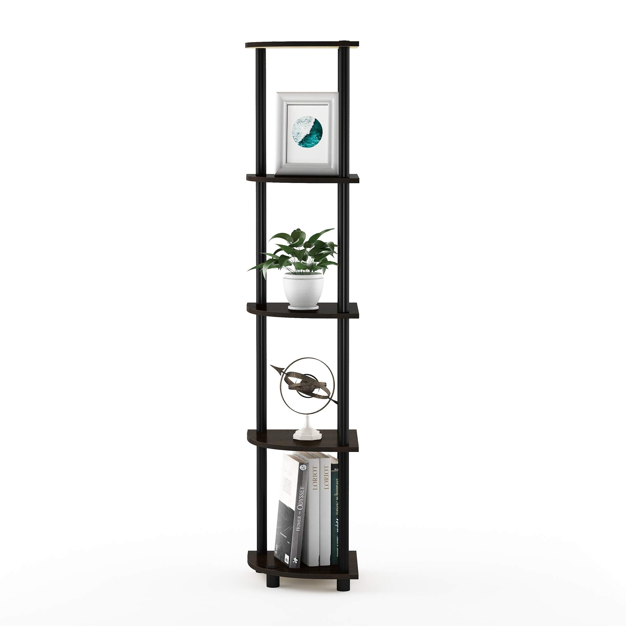 Furinno Turn-N-Tube 5 Tier Corner Display for Any Room