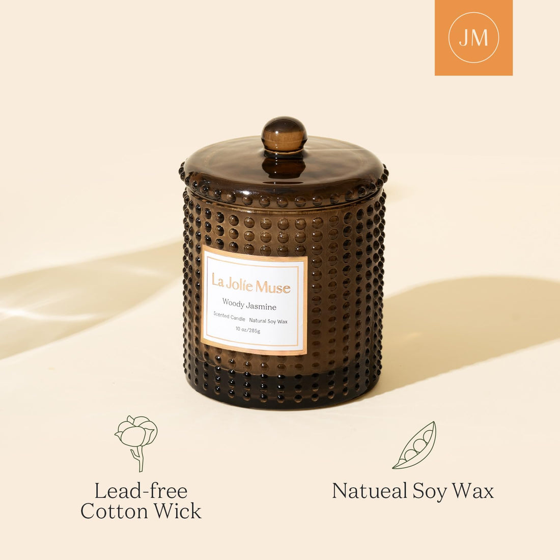 LA JOLIE MUSE Fall Candle | Sahara Amber Candles – Bergamot