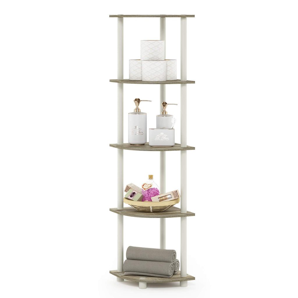 Furinno Turn-N-Tube 5 Tier Corner Display for Any Room