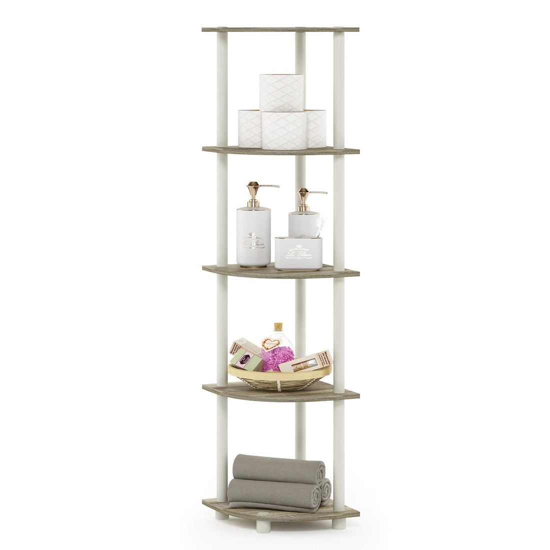 Furinno Turn-N-Tube 5 Tier Corner Display