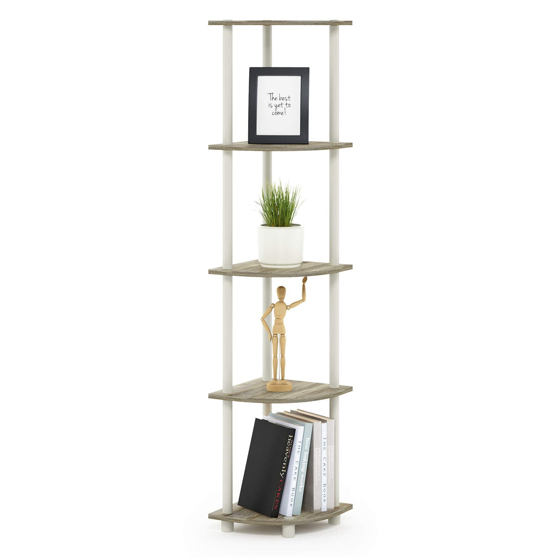 Furinno Turn-N-Tube 5 Tier Corner Display