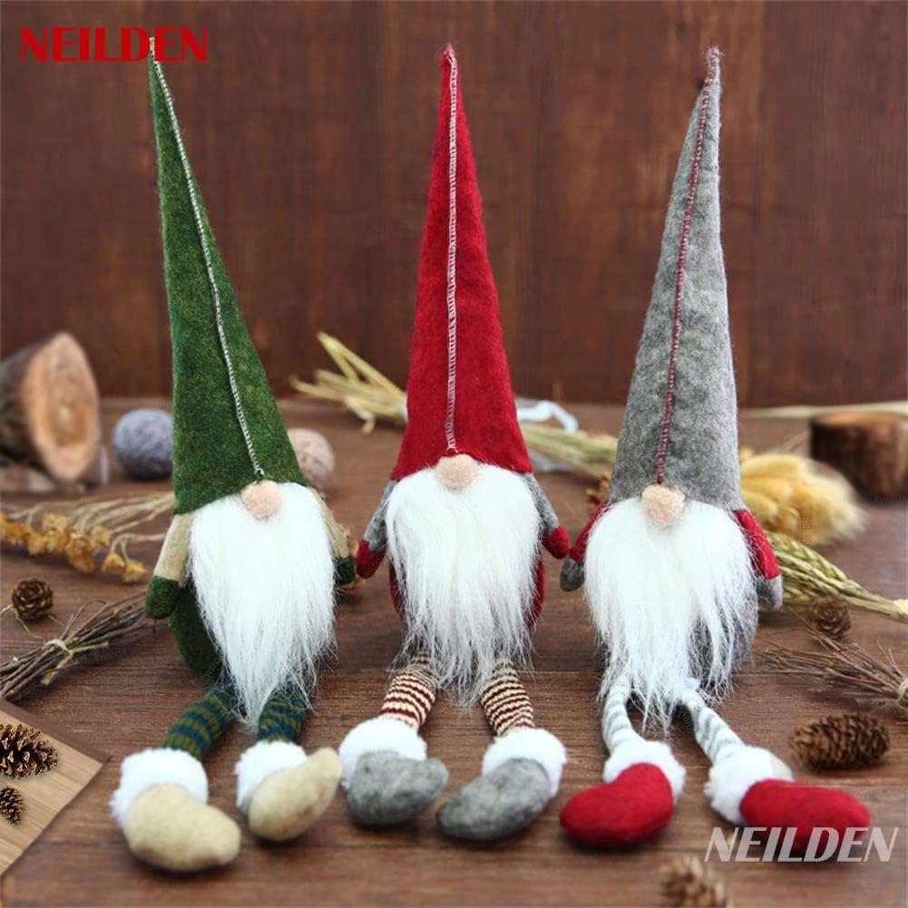 3PCS Long Legs Rudolph Christmas Dolls – Holiday Decor Set