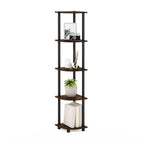 Furinno Turn-N-Tube 5 Tier Corner Display for Any Room