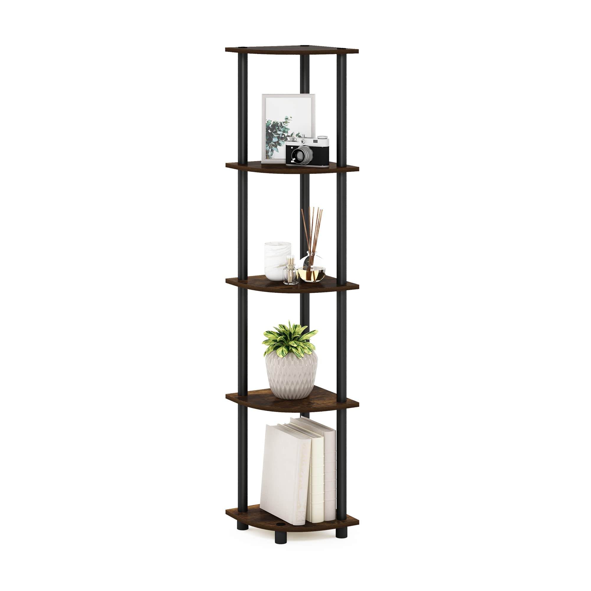 Furinno Turn-N-Tube 5 Tier Corner Display for Any Room