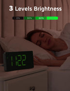 GOLOZA 180° Rotatable Projection Alarm Clock