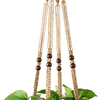 Indoor Hanging Planter Basket with Wood Beads Decorative Flower Pot Holder
