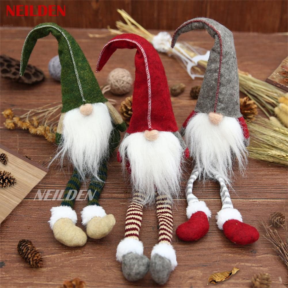3PCS Long Legs Rudolph Christmas Dolls – Holiday Decor Set