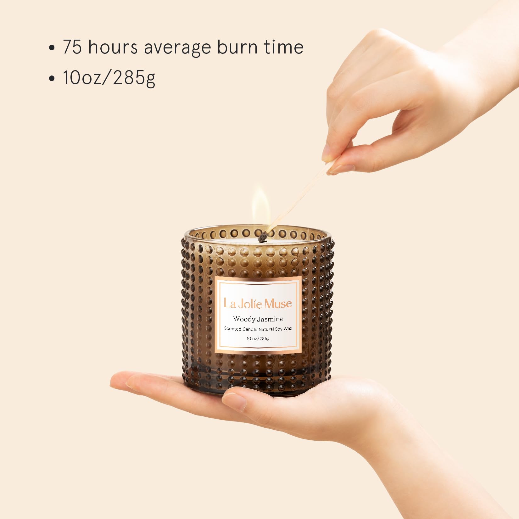 LA JOLIE MUSE Fall Candle | Sahara Amber Candles – Bergamot