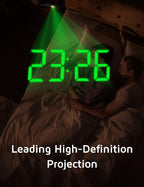 GOLOZA 180° Rotatable Projection Alarm Clock