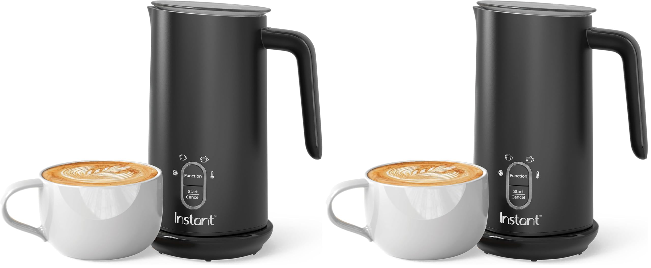 Instant Pot Milk Frother, 4-in-1 Electric Milk Steamer 500W, Black