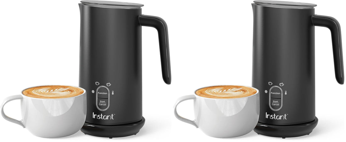 Instant Pot Milk Frother, 4-in-1 Electric Milk Steamer 500W, Black