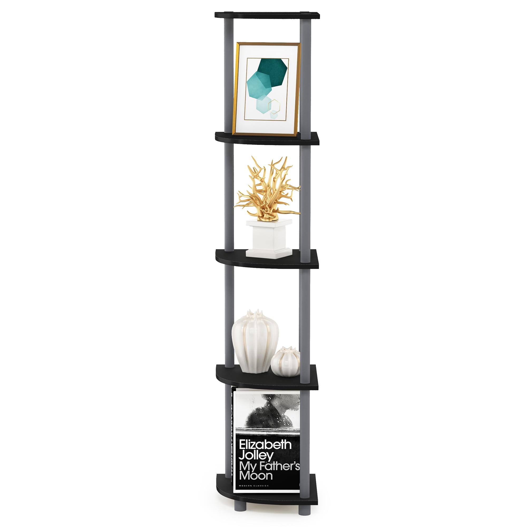 Furinno Turn-N-Tube 5 Tier Corner Display for Any Room