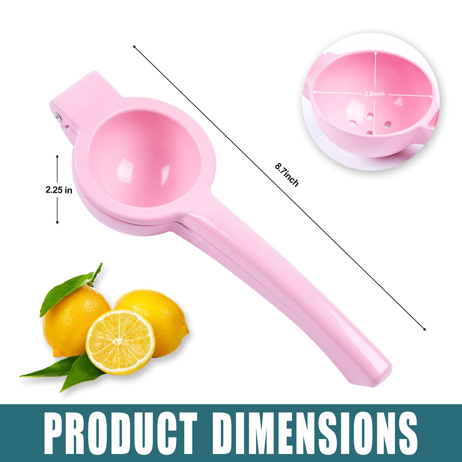 Manual Juicer Citrus Lemon Squeezer, Fruit Juicer Lime Press Metal