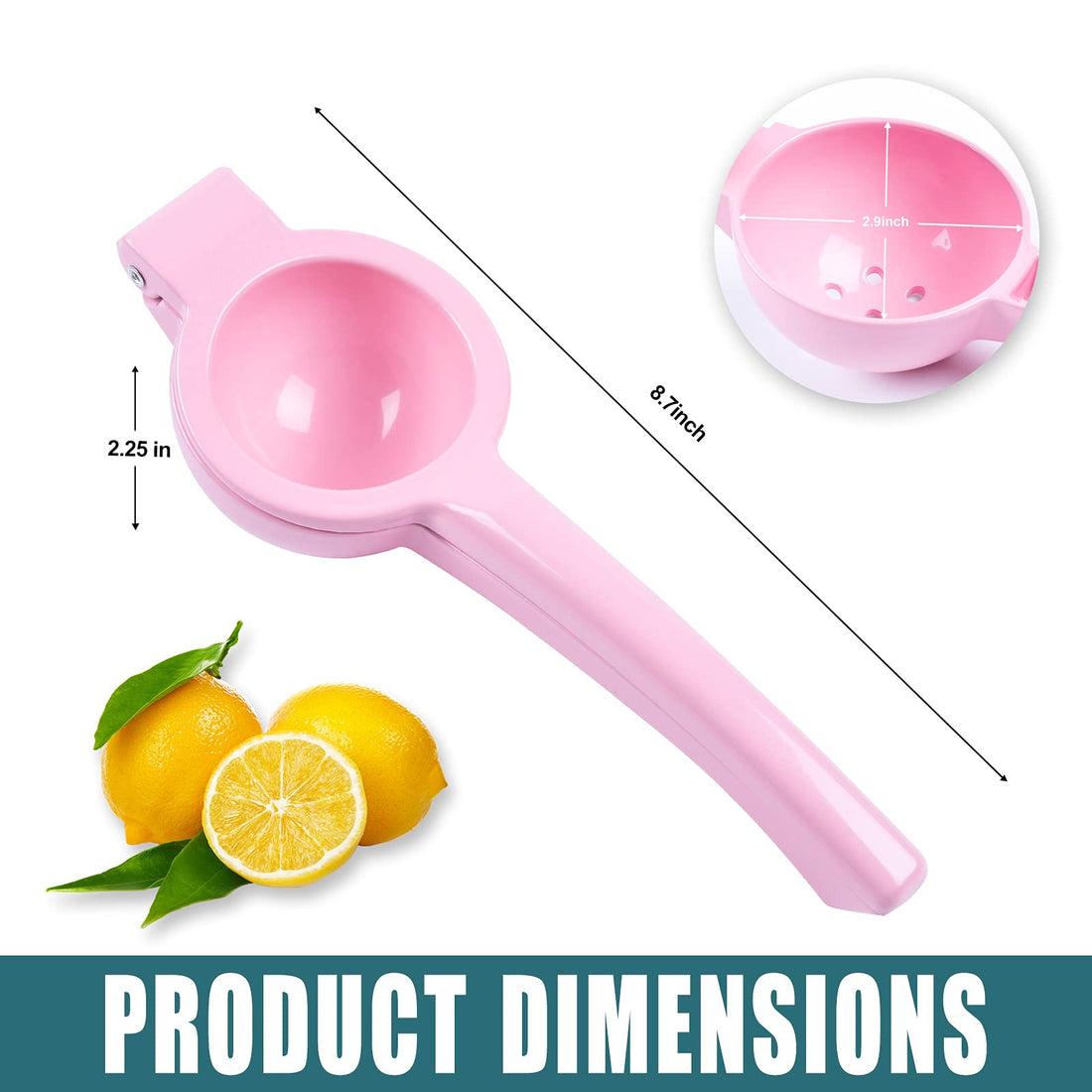 Manual Juicer Citrus Lemon Squeezer, Fruit Juicer Lime Press Metal
