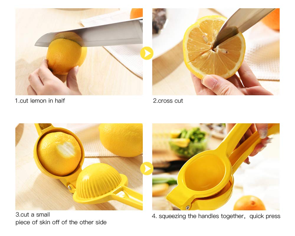 Manual Juicer Citrus Lemon Squeezer, Fruit Juicer Lime Press Metal