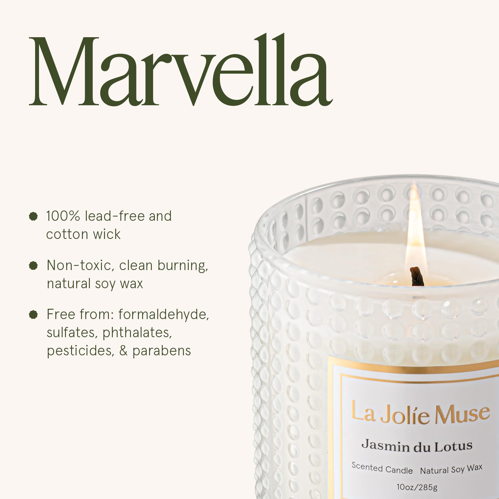 LA JOLIE MUSE Fall Candle | Sahara Amber Candles – Bergamot