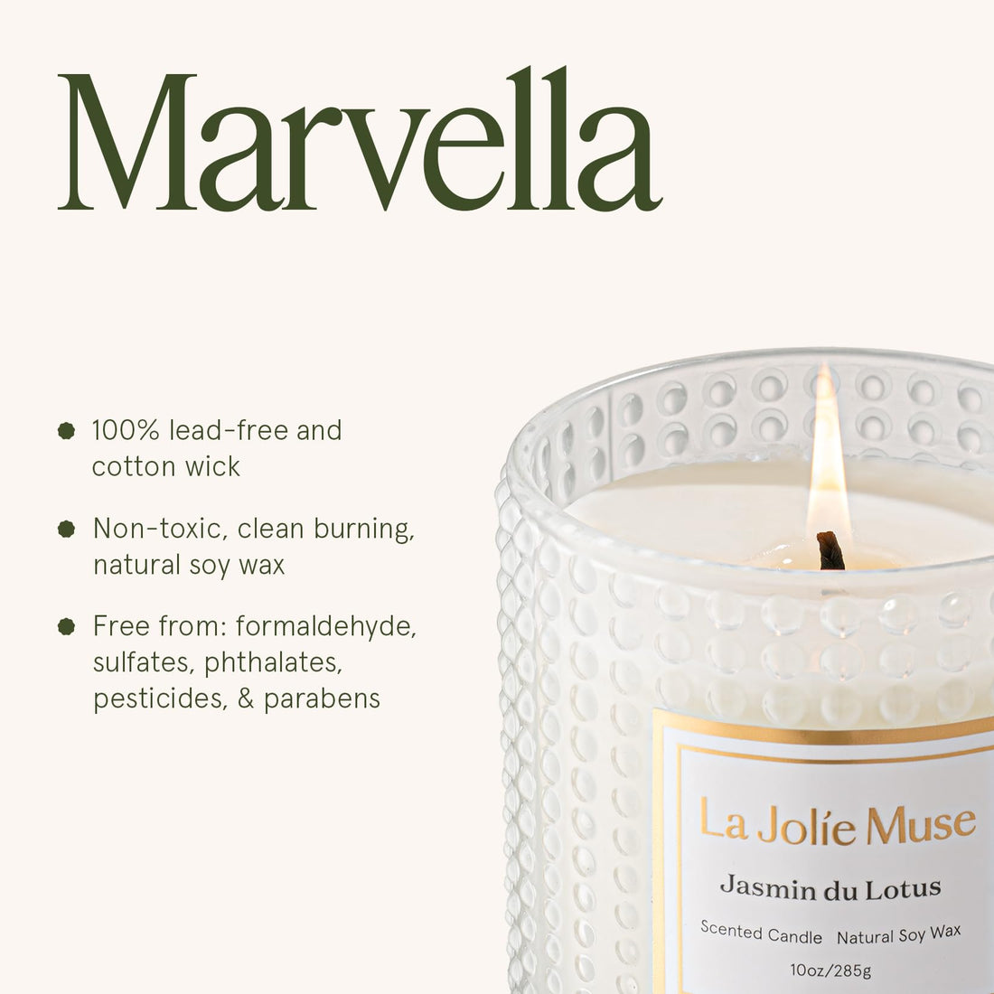 LA JOLIE MUSE Fall Candle | Sahara Amber Candles – Bergamot