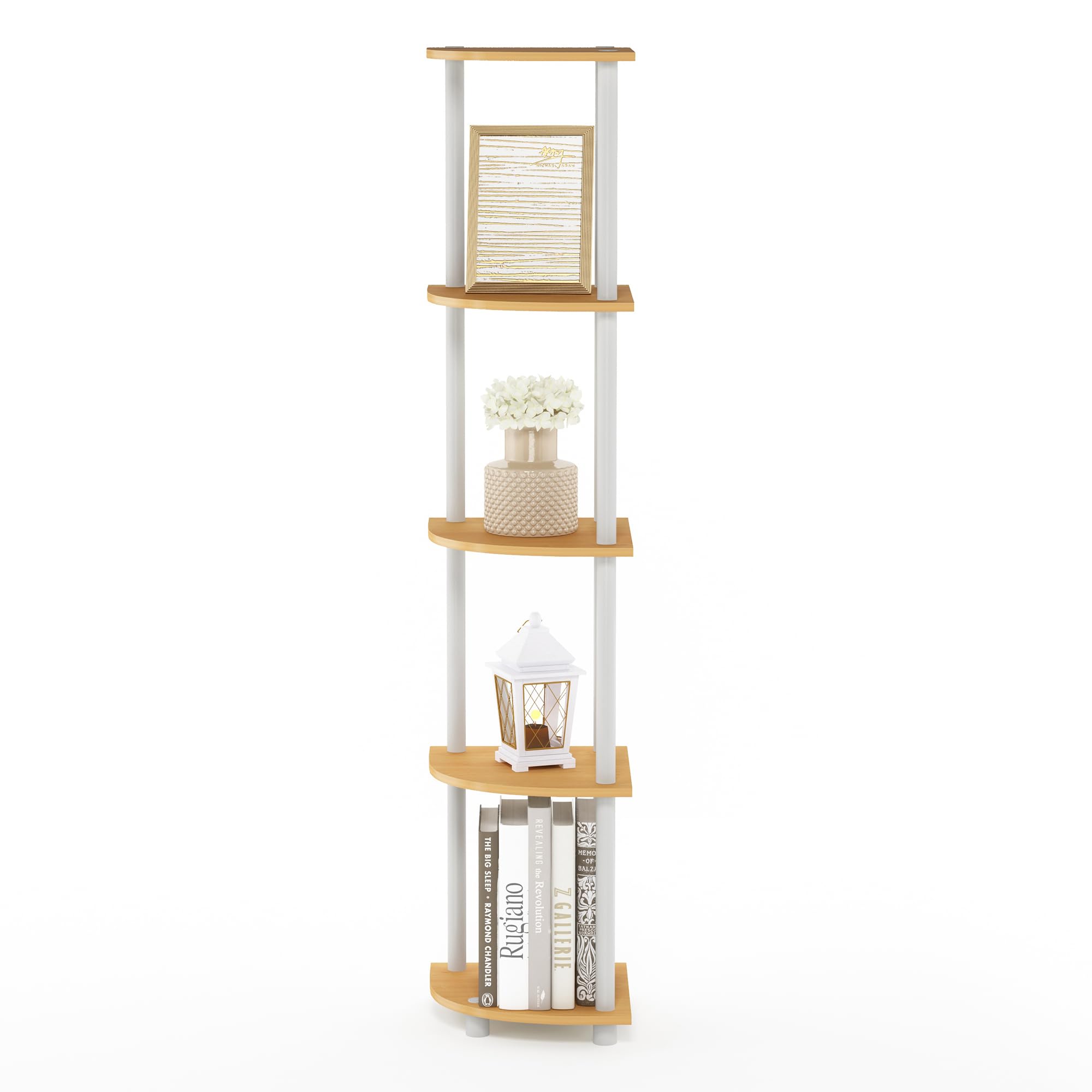 Furinno Turn-N-Tube 5 Tier Corner Display for Any Room
