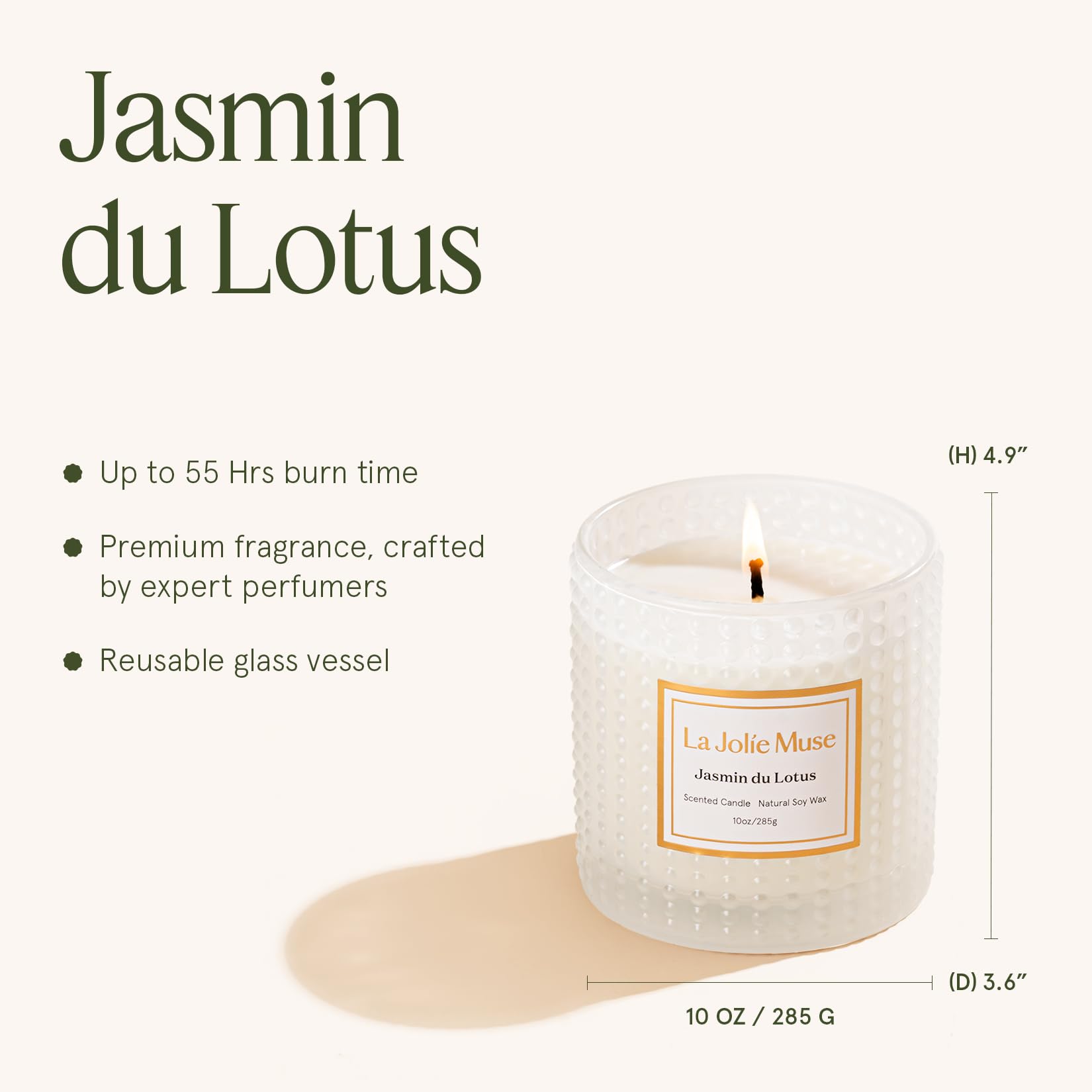 LA JOLIE MUSE Fall Candle | Sahara Amber Candles – Bergamot