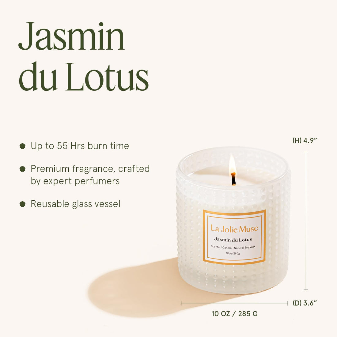 LA JOLIE MUSE Fall Candle | Sahara Amber Candles – Bergamot