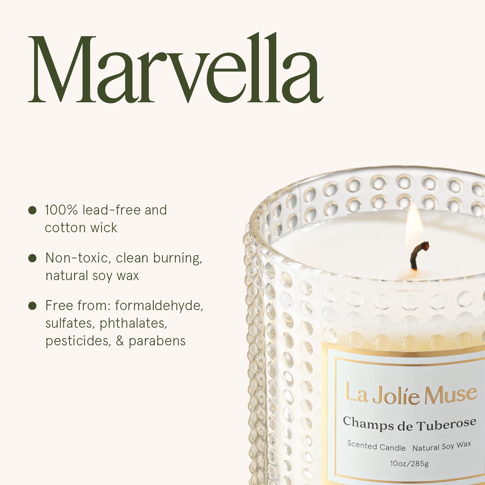 LA JOLIE MUSE Fall Candle | Sahara Amber Candles – Bergamot