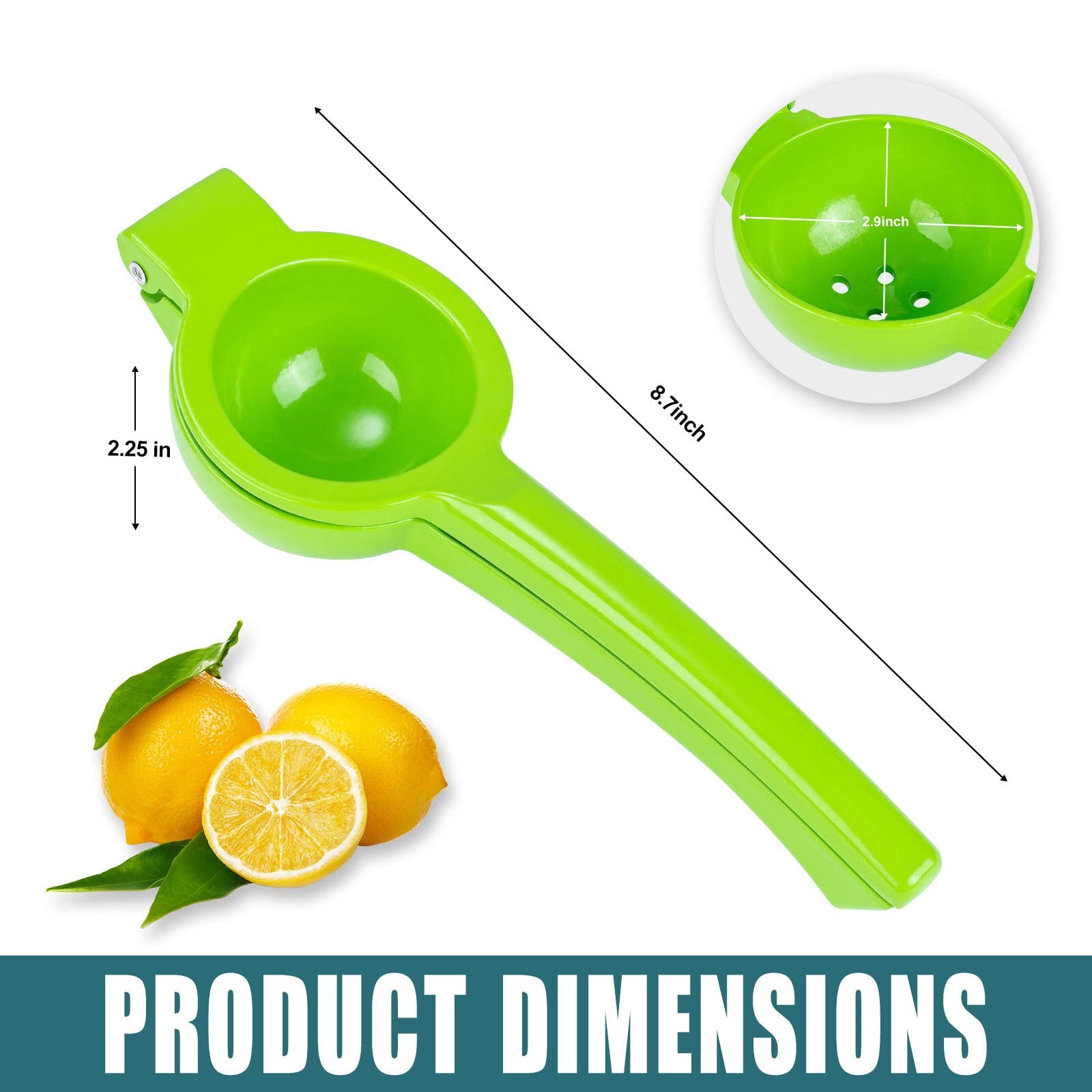 Manual Juicer Citrus Lemon Squeezer, Fruit Juicer Lime Press Metal