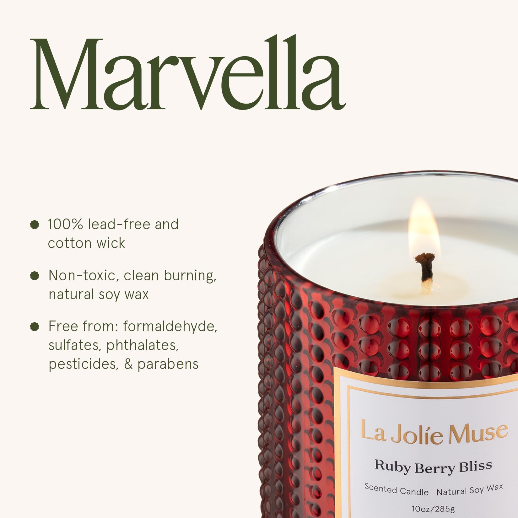 LA JOLIE MUSE Fall Candle | Sahara Amber Candles – Bergamot