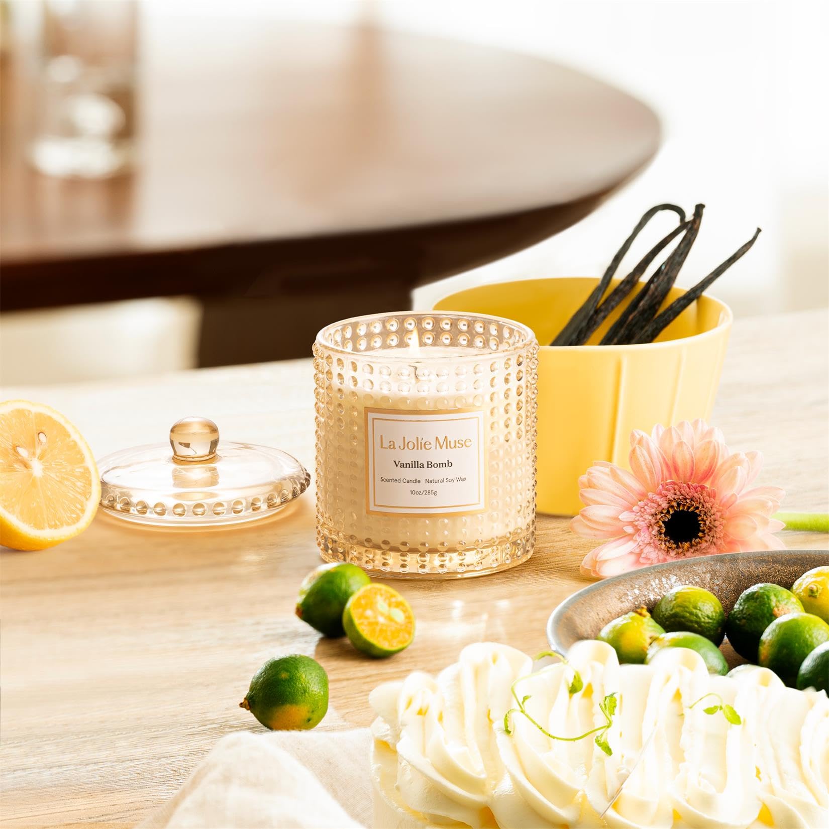 LA JOLIE MUSE Fall Candle | Sahara Amber Candles – Bergamot