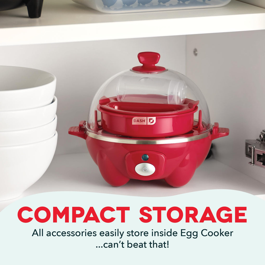DASH Rapid Egg Cooker: 7 Egg Capacity Electric Egg Cooker for Hard Boiled Eggs