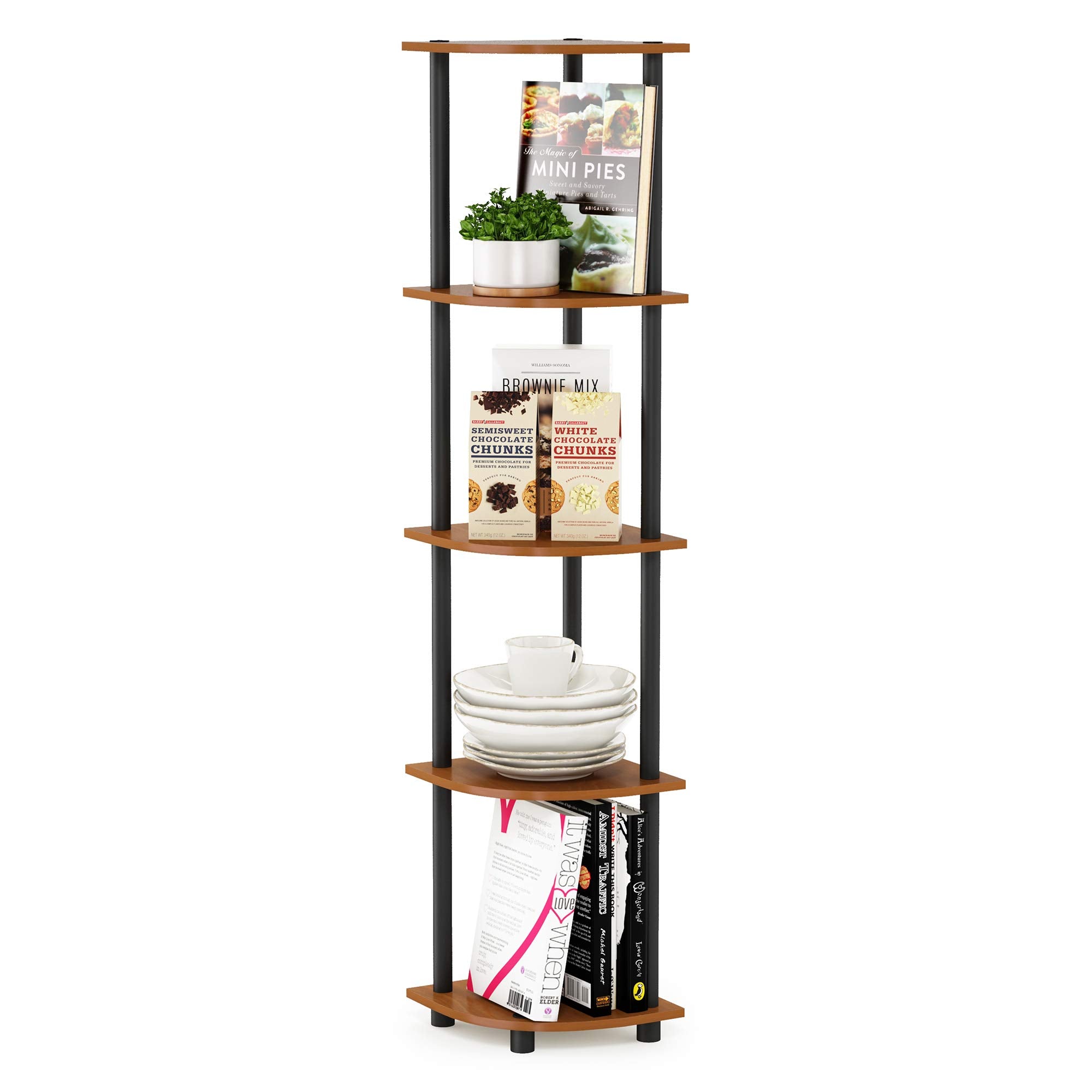 Furinno Turn-N-Tube 5 Tier Corner Display for Any Room