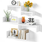 Floating Wood Wall Shelves for Bathroom, Kitchen & Decor