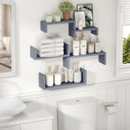 Floating Wood Wall Shelves for Bathroom, Kitchen & Decor