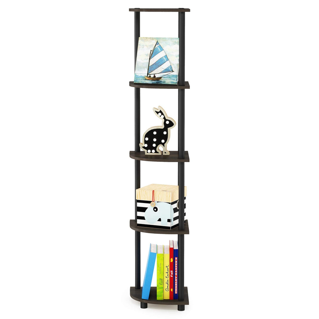 Furinno Turn-N-Tube 5 Tier Corner Display