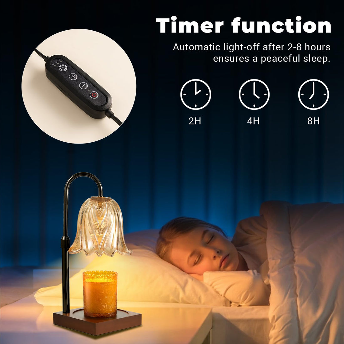 GODONLIF Candle Warmer Lamp with Timer Dimmable