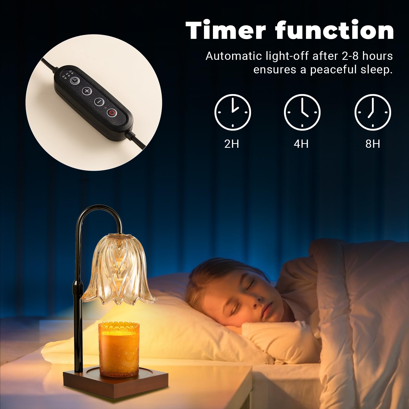 GODONLIF Candle Warmer Lamp - Dimmable & Timer