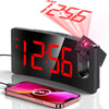 GOLOZA Projection Alarm Clock, Digital Clock with 180° Rotatable Projector