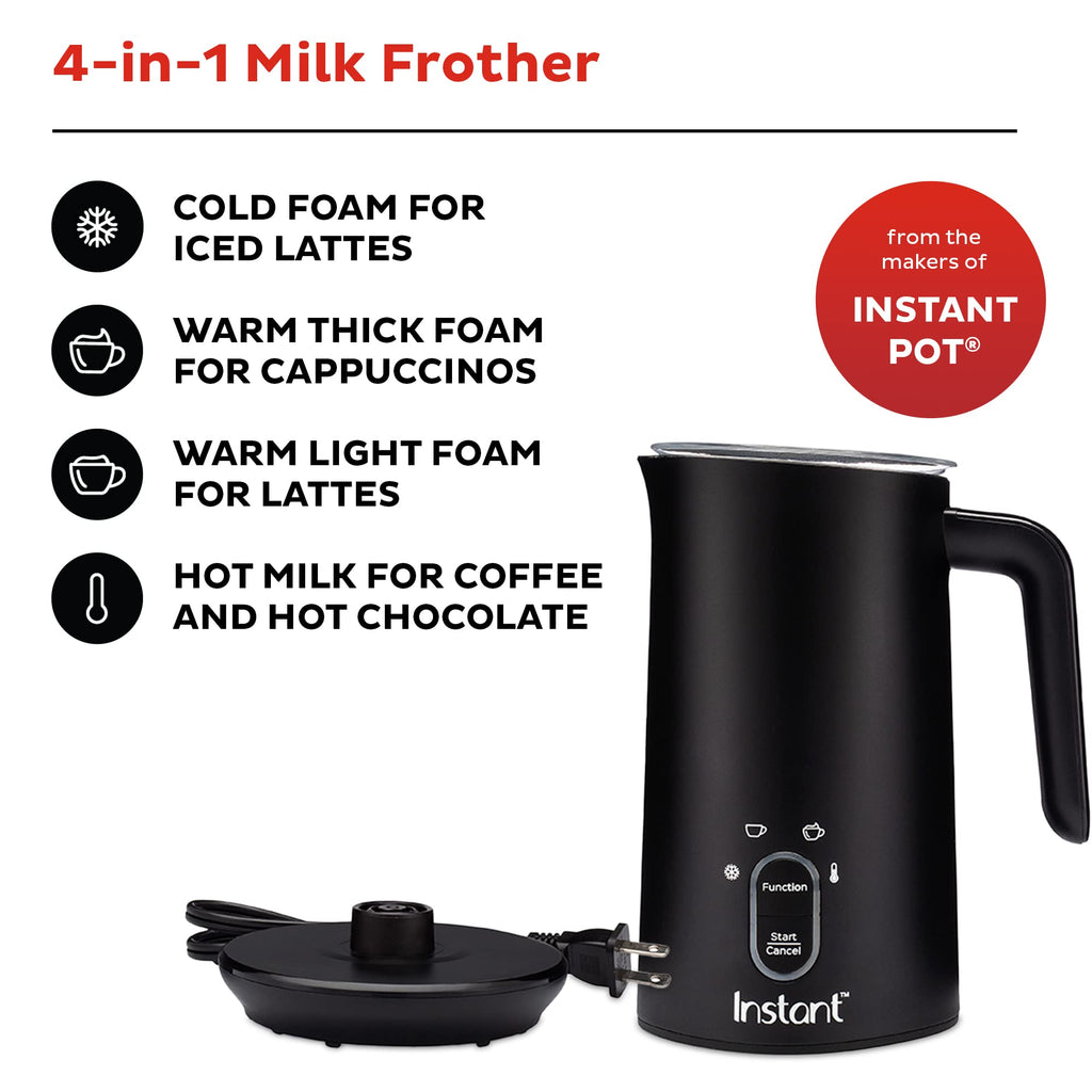 Instant Pot Milk Frother - 4-in-1 Electric Steamer