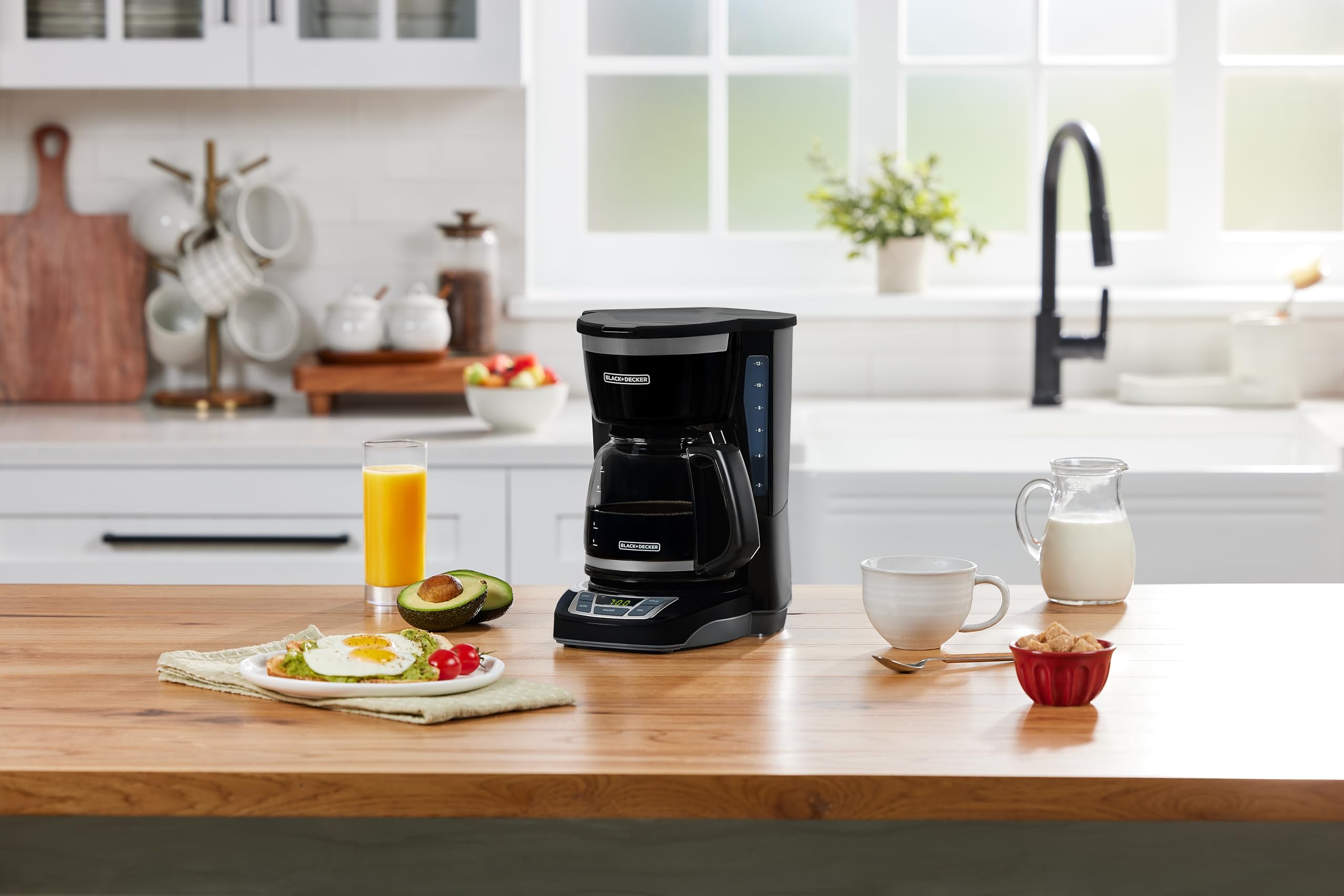 DECKER 12-Cup Digital Coffee Maker for Perfect Brews