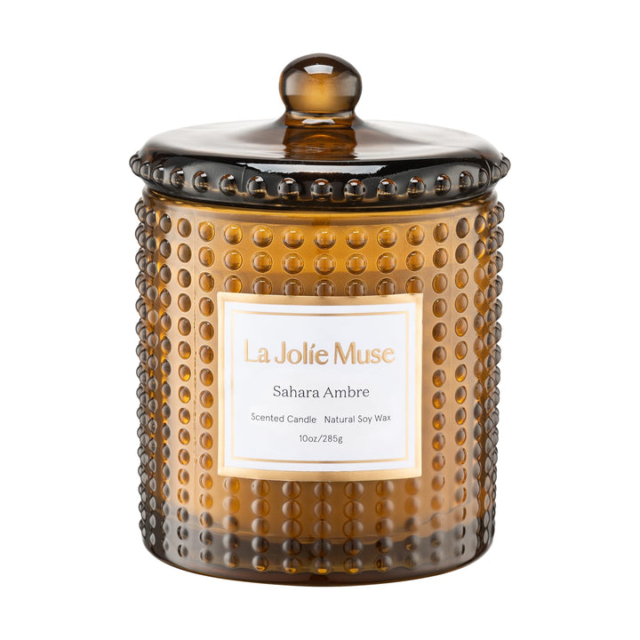 LA JOLIE MUSE Fall Candle | Sahara Amber Candles – Bergamot