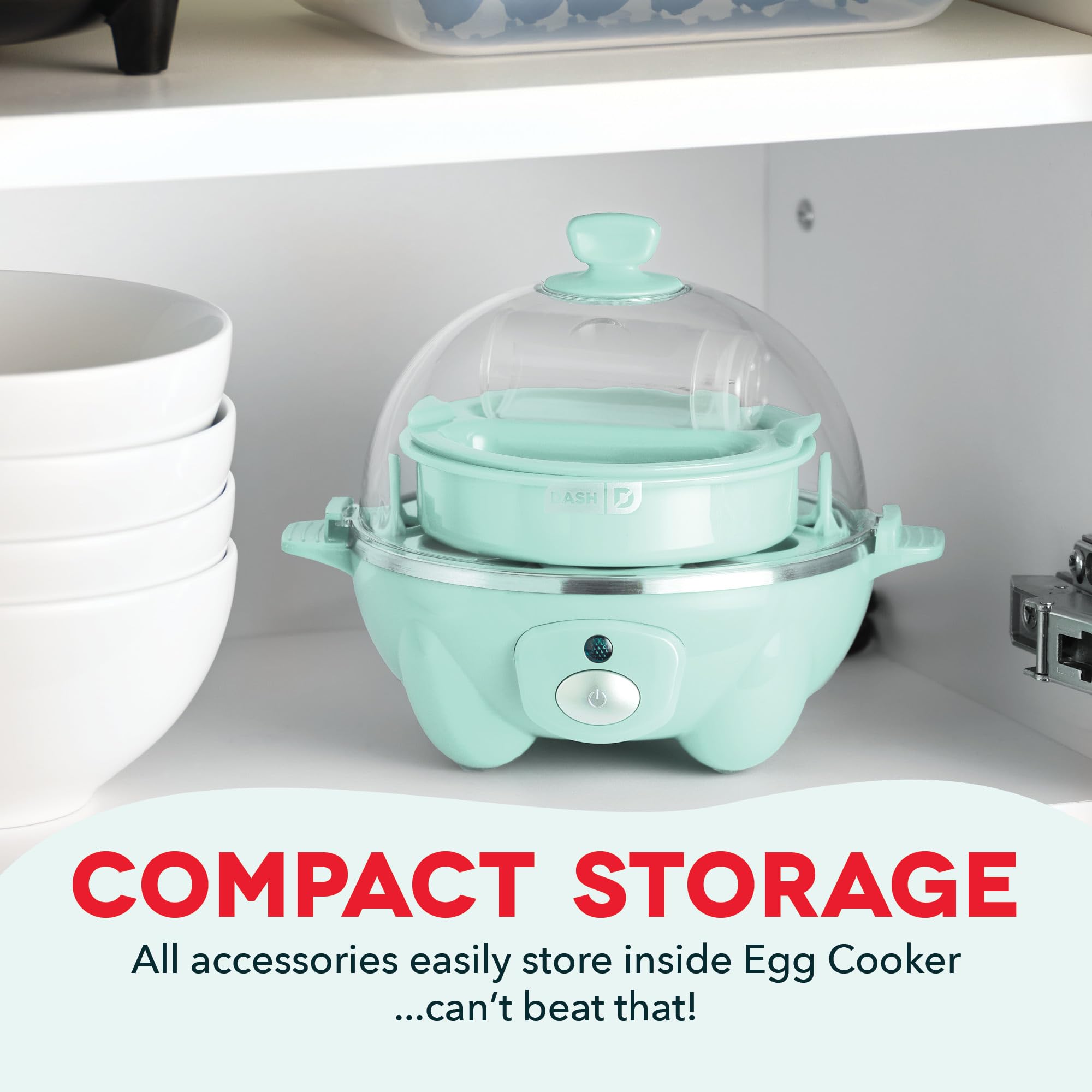 DASH Rapid Egg Cooker: 7 Egg Capacity Electric Egg Cooker for Hard Boiled Eggs