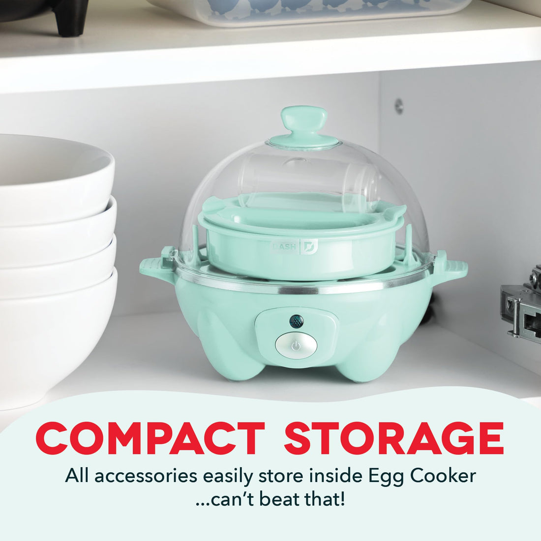 DASH Rapid Egg Cooker: 7 Egg Capacity Electric Egg Cooker for Hard Boiled Eggs