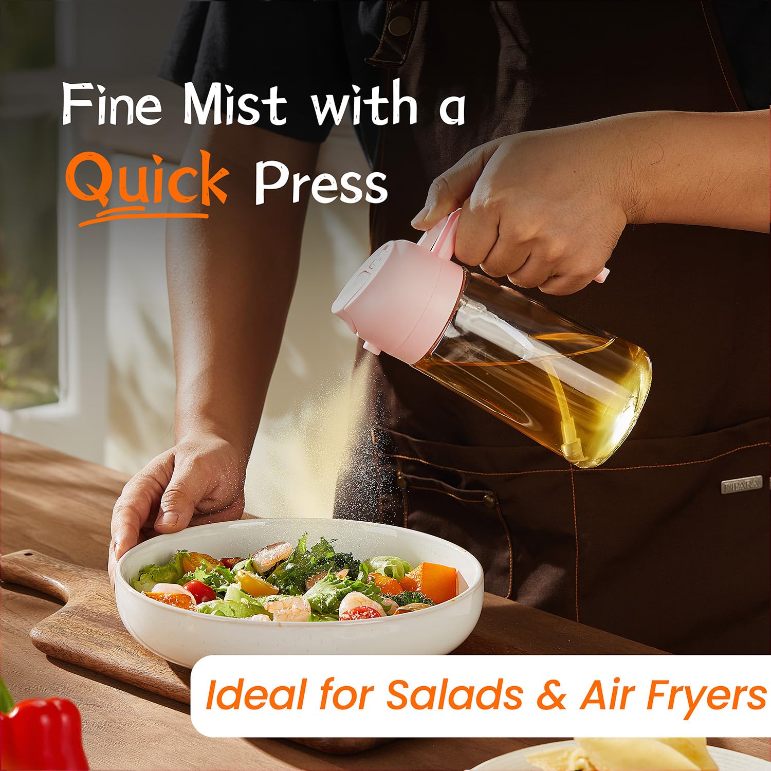 TrendPlain 16oz/470ml Glass Olive Oil Sprayer for Cooking