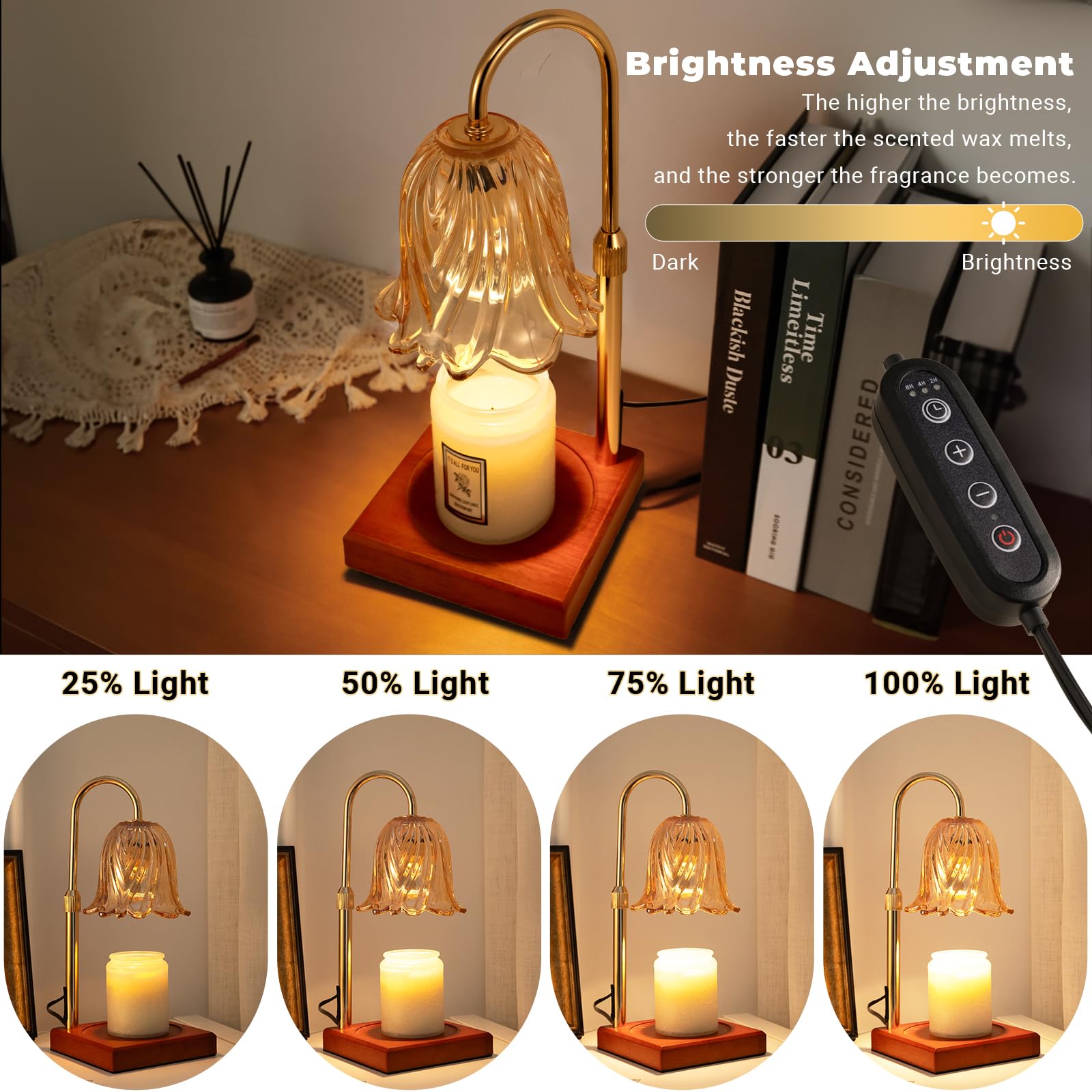 GODONLIF Candle Warmer Lamp with Timer Dimmable