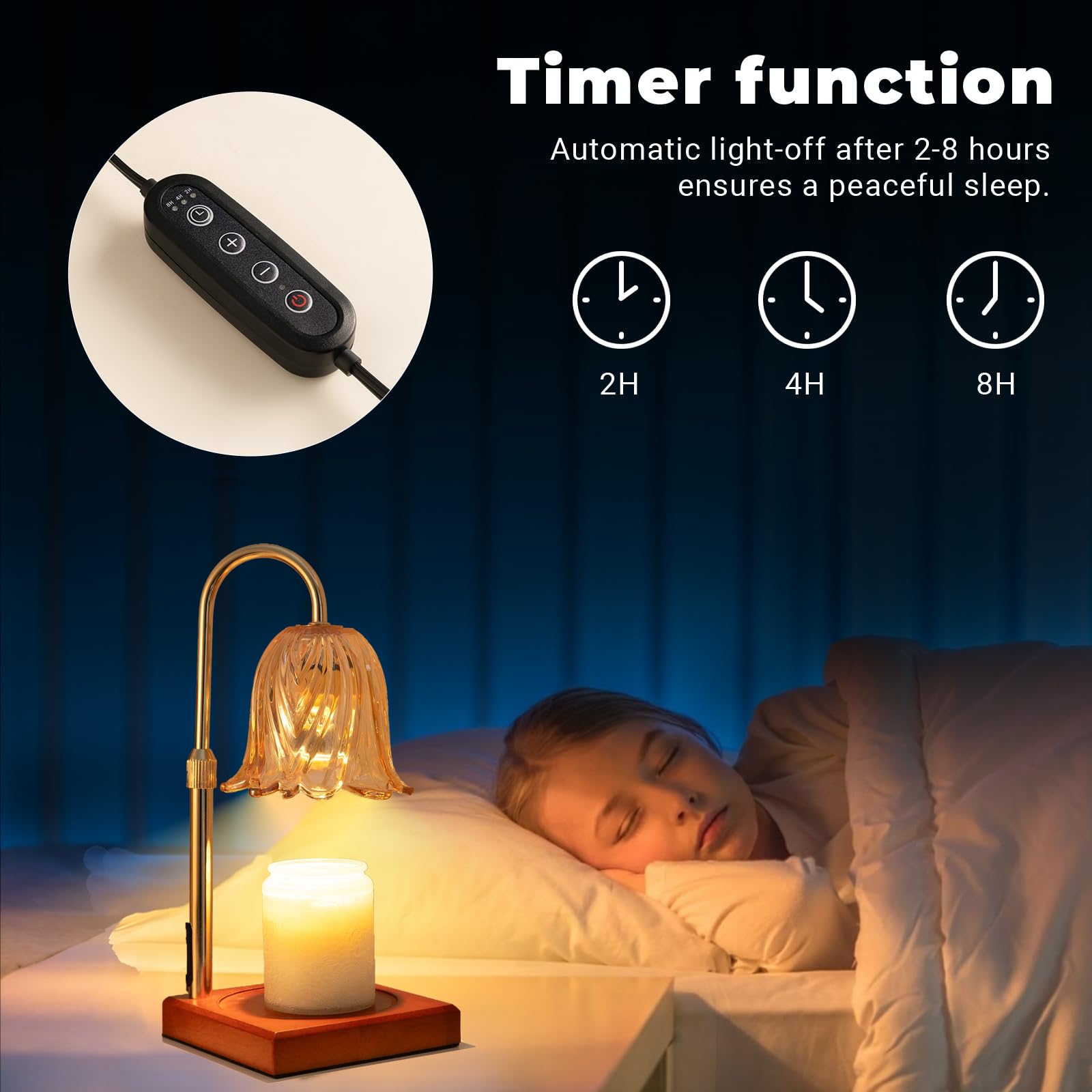 GODONLIF Candle Warmer Lamp with Timer Dimmable