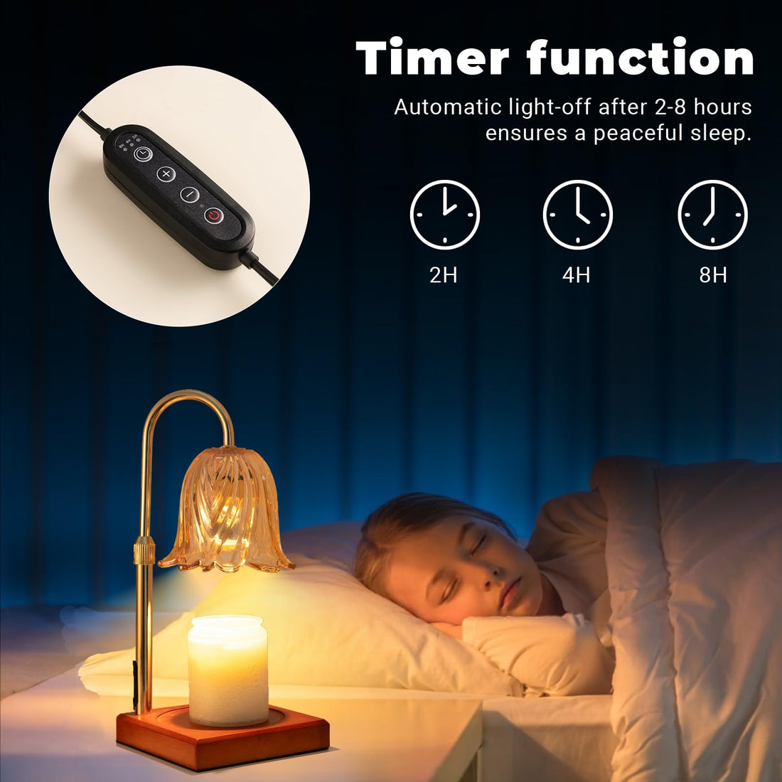 GODONLIF Candle Warmer Lamp with Timer Dimmable