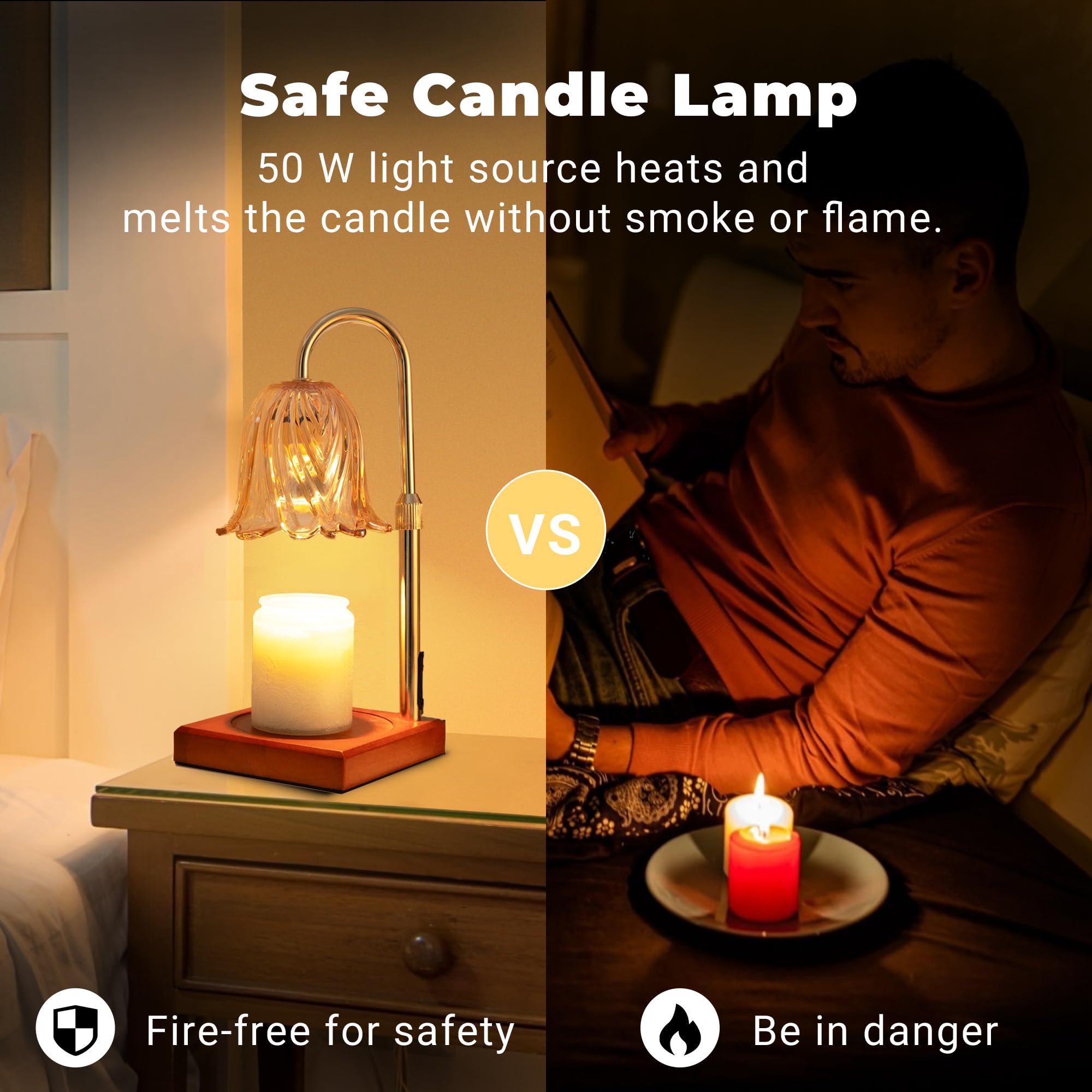 GODONLIF Candle Warmer Lamp with Timer Dimmable